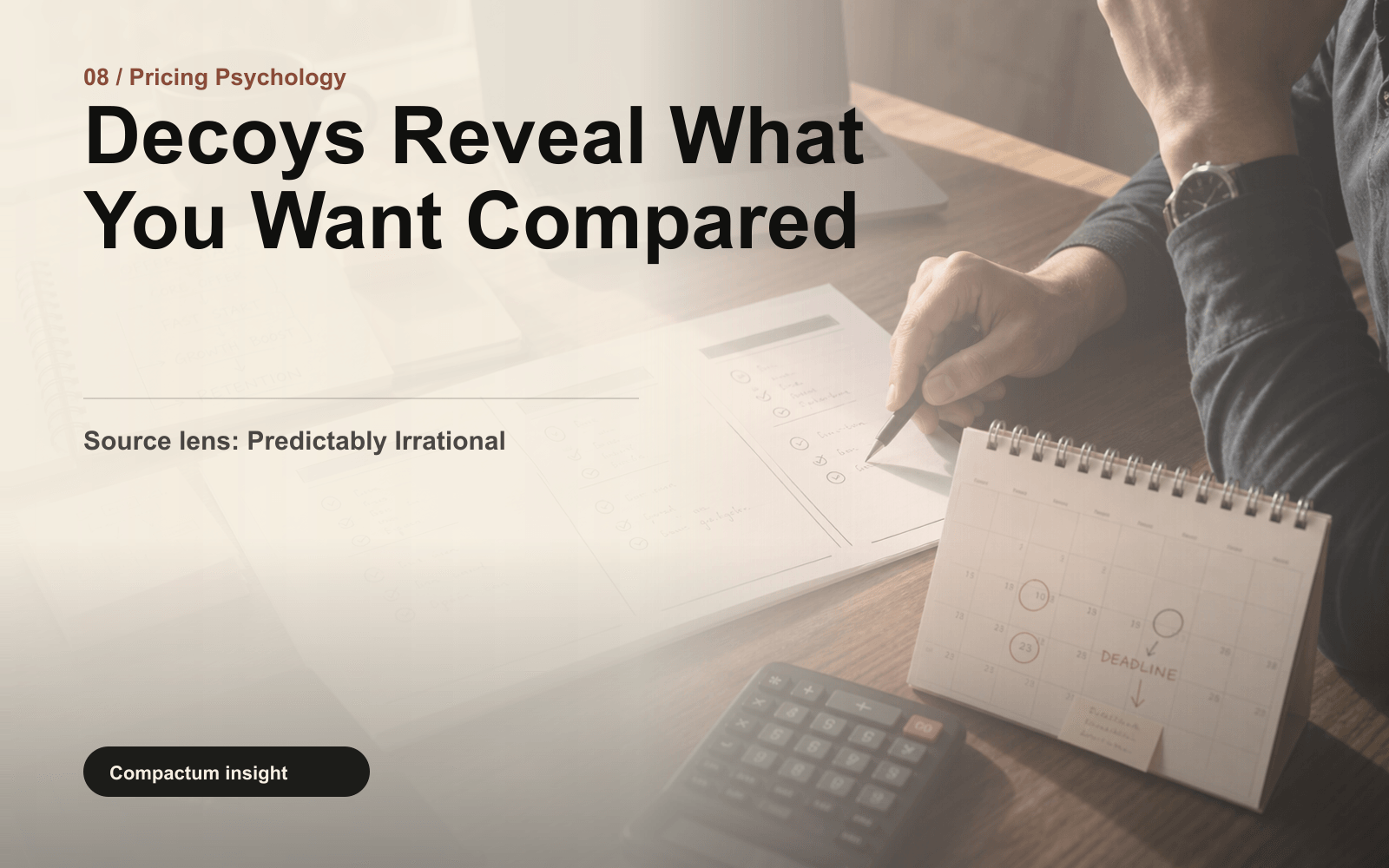 Decoys Reveal What You Want Compared editorial photograph