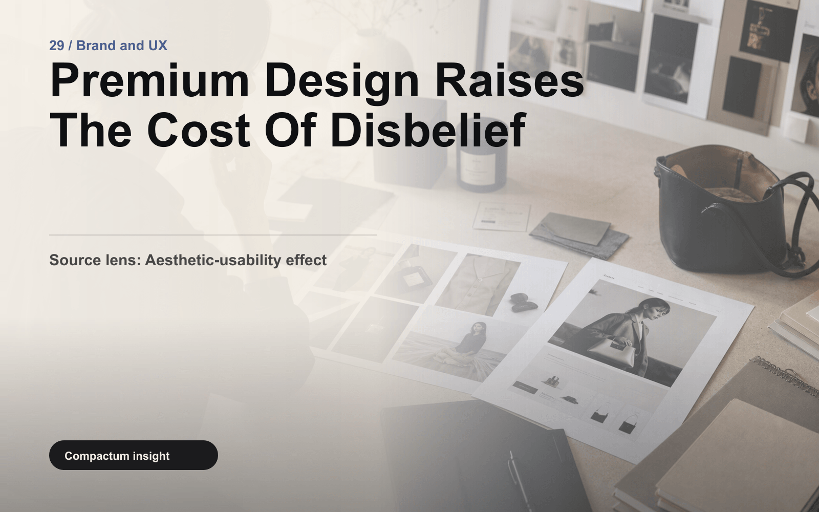Premium Design Raises The Cost Of Disbelief editorial visual