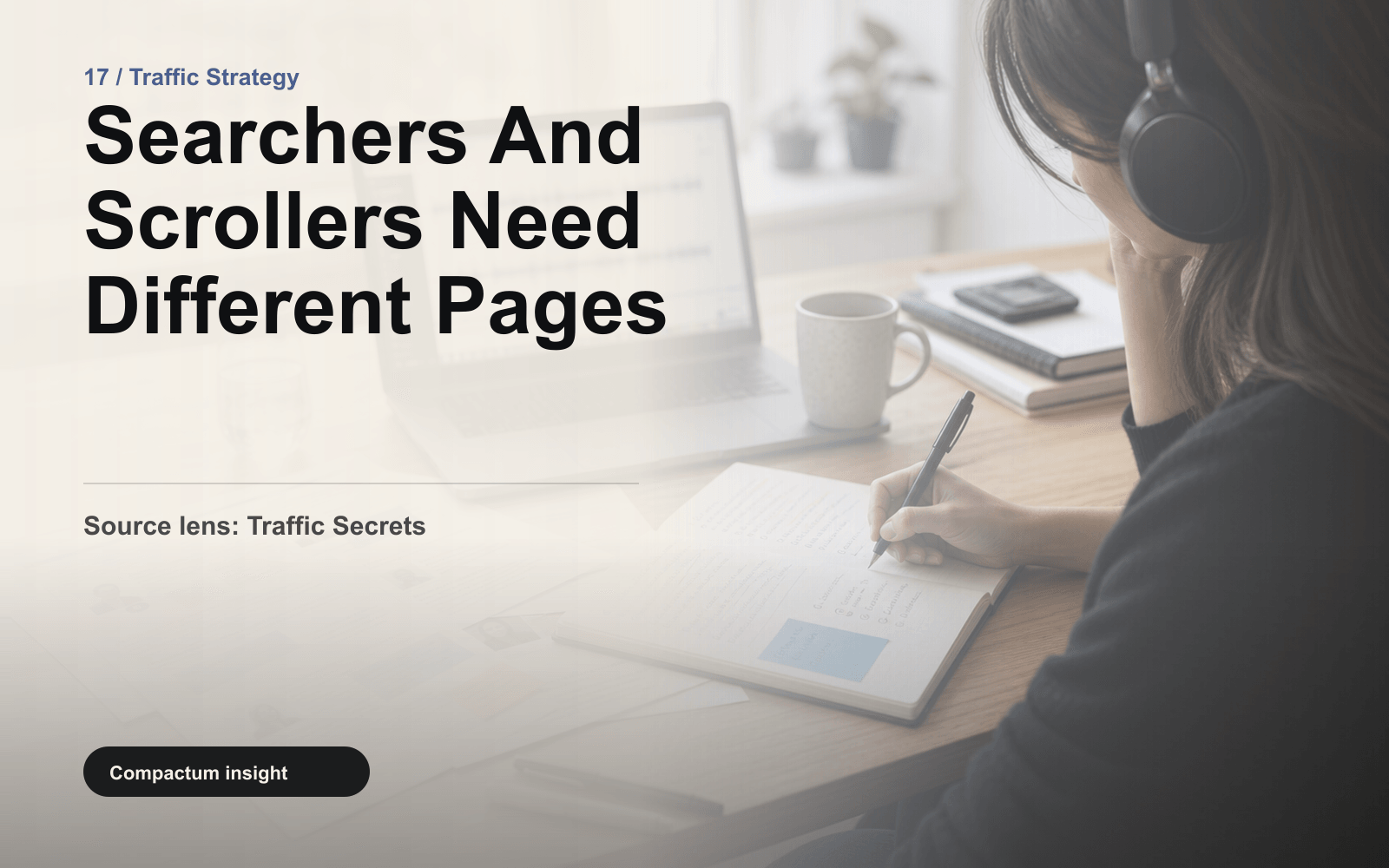 Searchers And Scrollers Need Different Pages editorial photograph