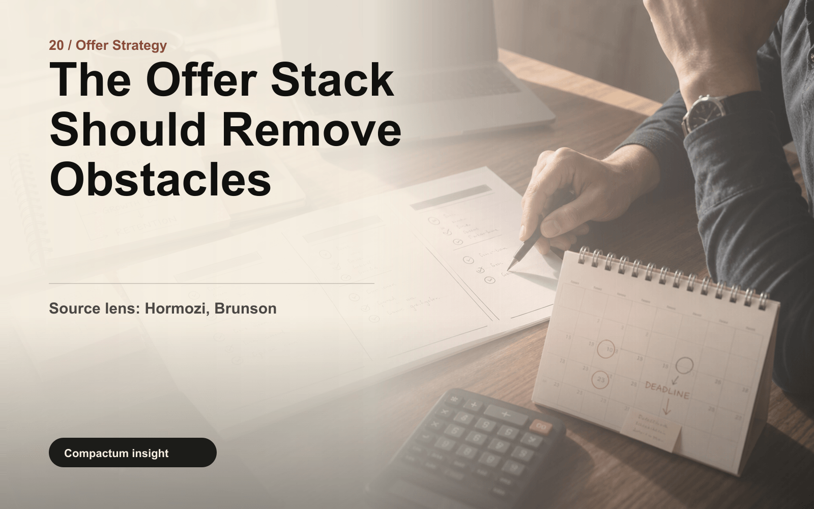 The Offer Stack Should Remove Obstacles editorial visual